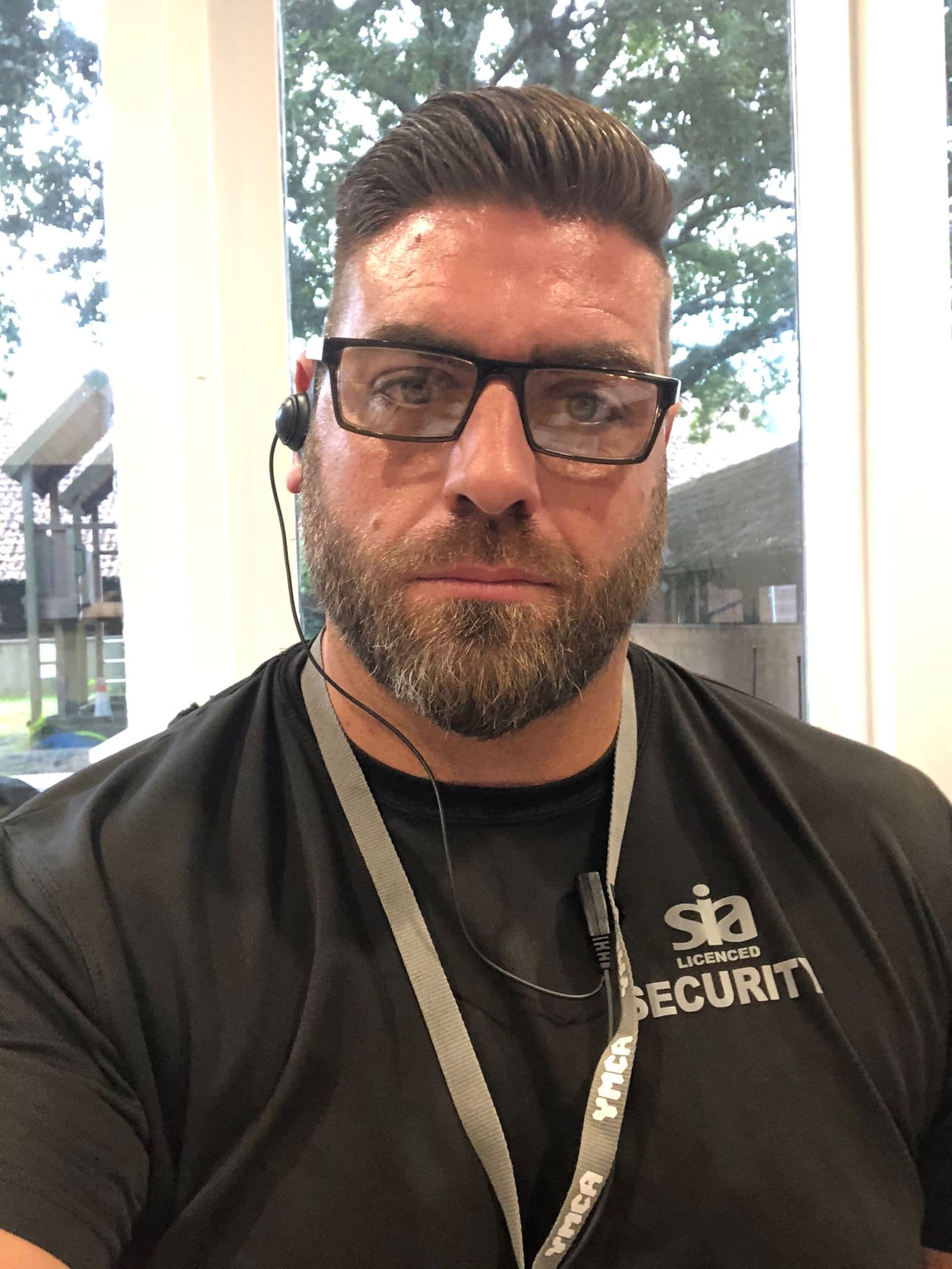 Mark during his career in private security